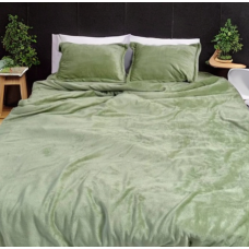 Комплект постільної білизни Плюш "Plush Serenity Bedding" Євро