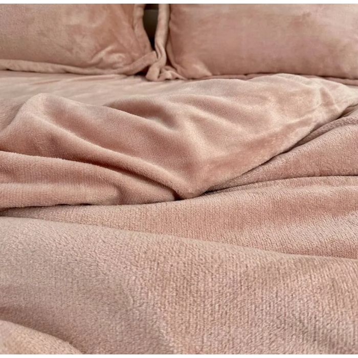 Комплект постільної білизни Плюш "Velvet Bliss Sheets" Євро