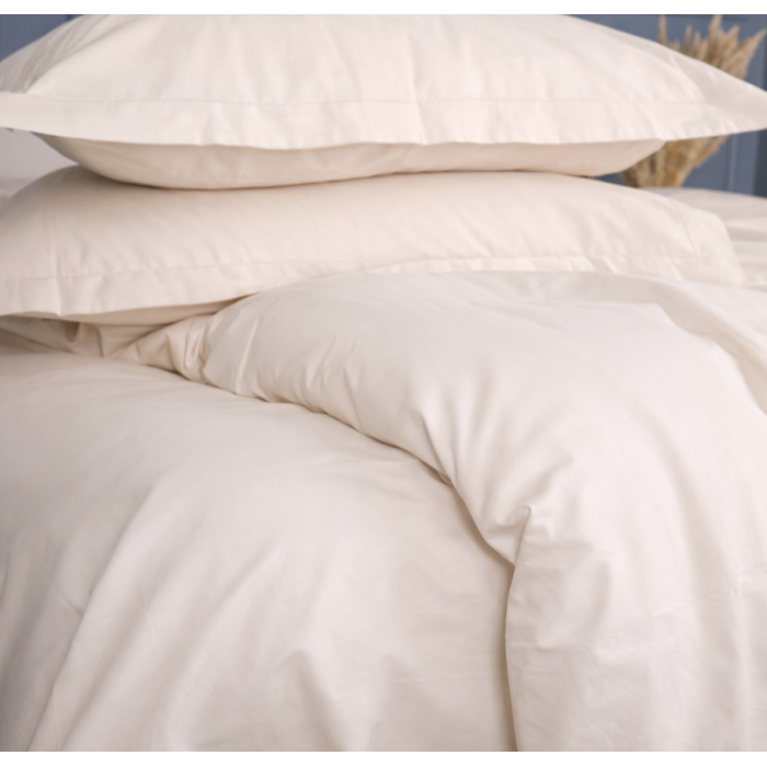 Комплект постільної білизни Poplin Line "002 Milky White" Дитяча 110х140 см.