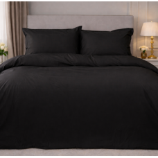 Комплект постільної білизни Poplin Line "099 Black" Полуторна
