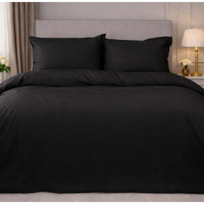 Комплект постільної білизни Poplin Line "099 Black" Дитяча 110х140 см.