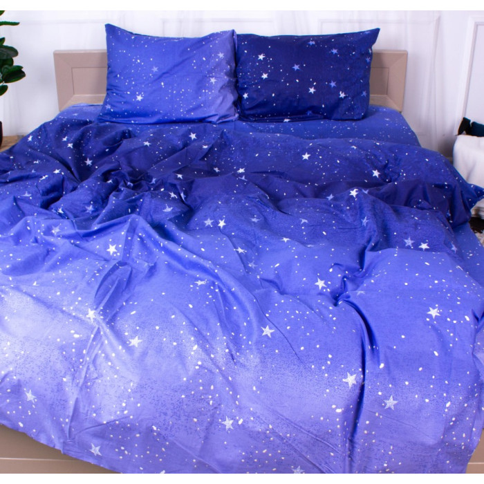 Комплект постільної білизни Сатин 22-1276 Starry sky Сімейний