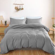 Комплект постільної білизни Satin Light Pro 10-004 Gray King Size