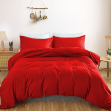 Комплект постільної білизни Satin Light Pro 10-007 Red King Size