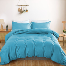 Комплект постільної білизни Satin Light Pro 10-008 Blue King Size