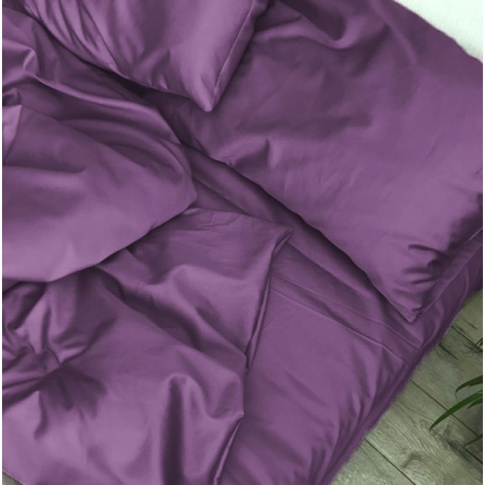 Комплект постільної білизни Satin Light Pro 10-012 Violet Євро