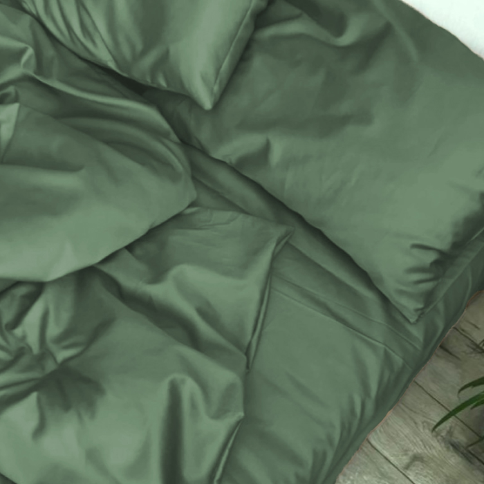 Комплект постільної білизни Satin Light Pro 10-017 Green Olive Дитячий