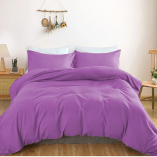 Комплект постільної білизни Satin Light Pro 10-018 Lilac Полуторний