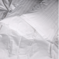 Комплект постільної білизни Satin Stripe 30-0001 White Євро