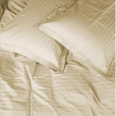 Комплект постільної білизни Satin Stripe 30-0002 Soft Yellow Сімейний