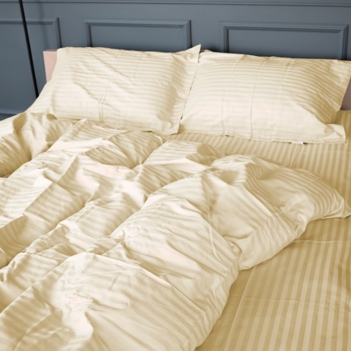 Комплект постільної білизни Satin Stripe 30-0002 Soft Yellow Дитячий