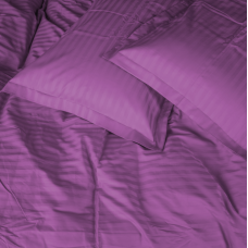 Комплект постільної білизни Satin Stripe 30-0009 Purple Сімейний