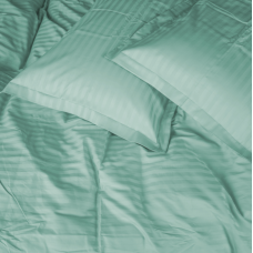 Комплект постільної білизни Satin Stripe 30-0013 Azure Двоспальний